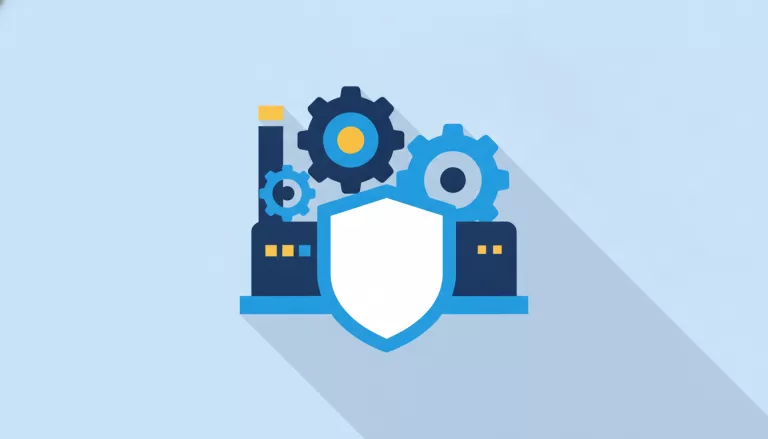 Illustration d'une machine industrielle avec un bouclier de protection