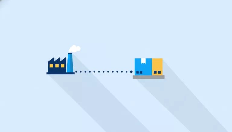 Illustration d'un produit livré et d'une chaîne de responsabilité