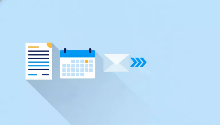 Illustration d'un document contractuel et d'un calendrier d'échéance
